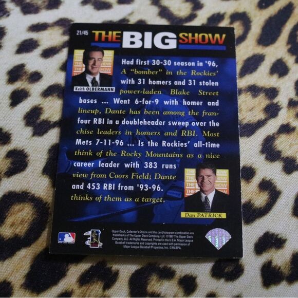 Dante Bichette 21/45 Baseball Card - Picture 2 of 2